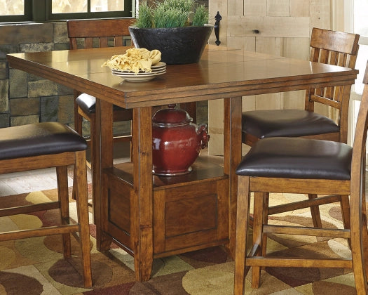 Ashley D594-42/124 Ralene 5 Piece Counter Height Set w/ Leaf