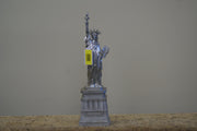 UMA 67585 Silver Polystone Statue of Liberty Decorative Sculpture, 5" x 5" x 17"