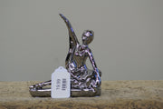 UMA 96748 Silver Porcelain Ceramic Dancer Decorative Sculpture