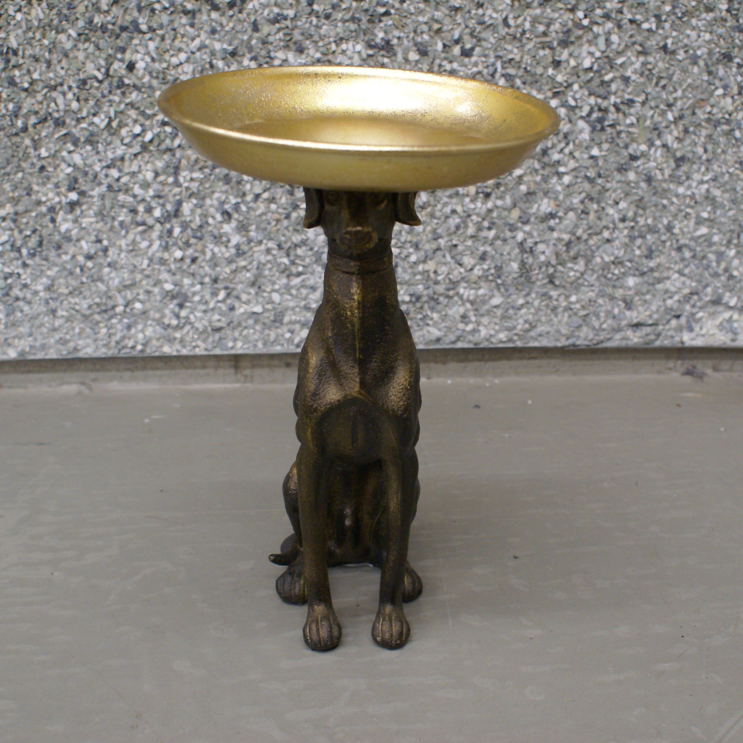 UMA 86206 Standing Dog w/ Gold Metal Tray