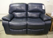 Ashley U4380974 Leesworth Ocean Leather Reclining Power Loveseat