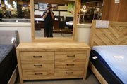 Homelegance 1534NA-5/6 New Corbin Natural Dresser & Mirror