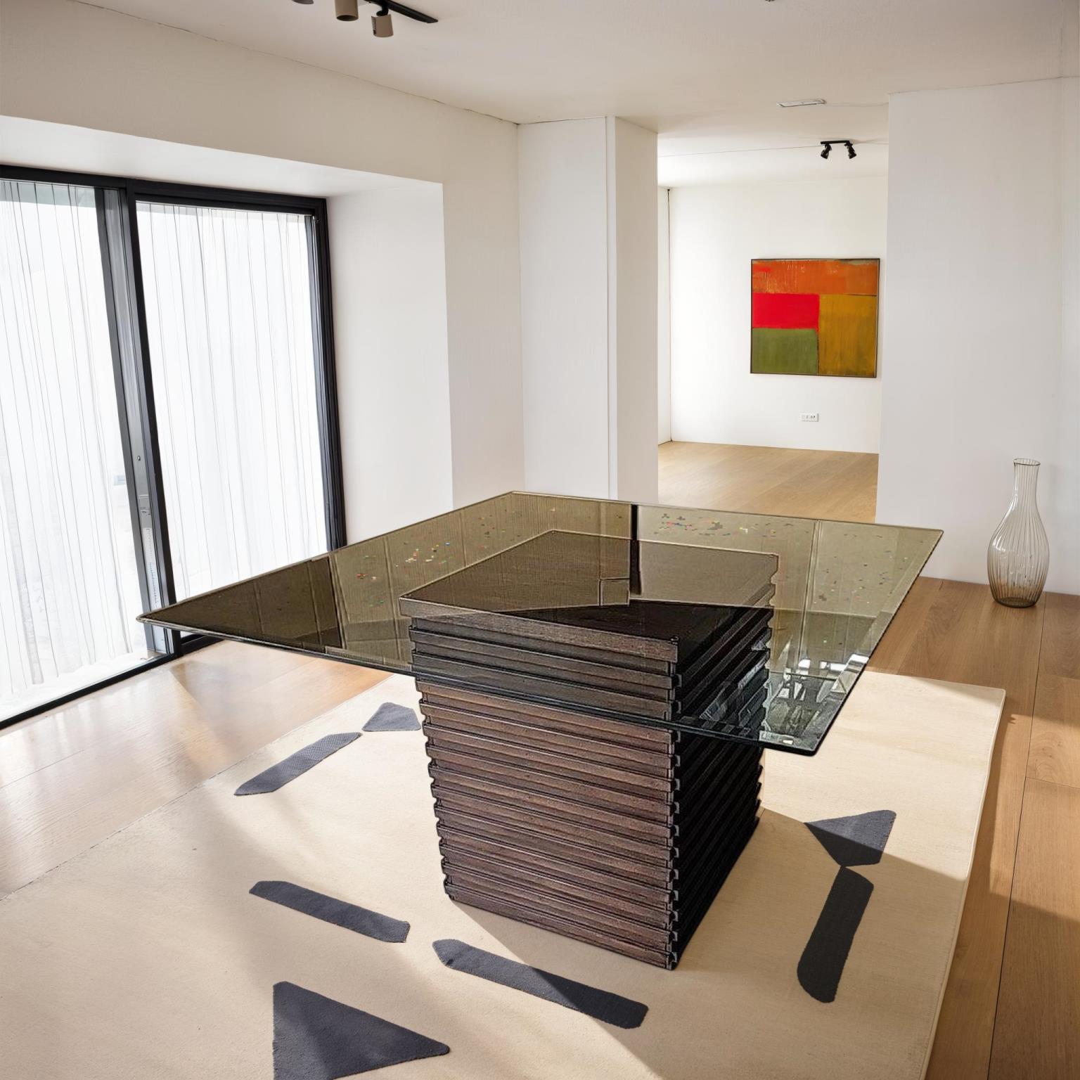 Urban Styles 1440/1441 Dallas Glass Dining Table