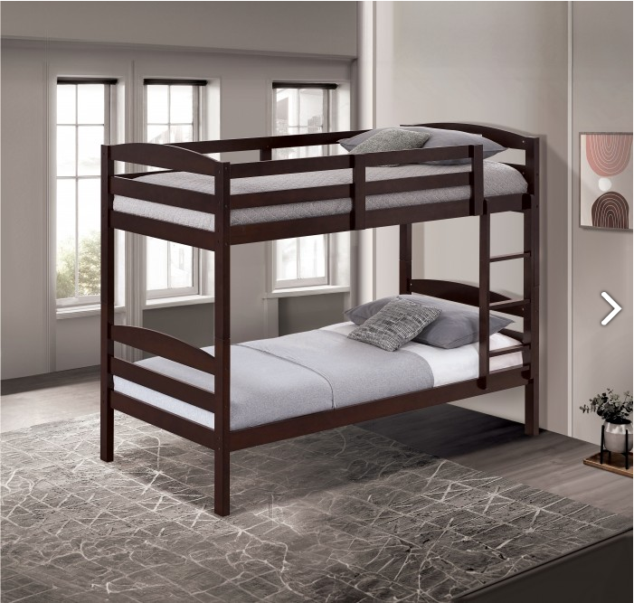 FOA FM-BK110ES-T Finsbury Espresso Twin / Twin Bunk Bed