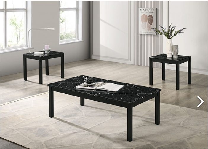 FOA FM42900BK-3PK Findlay Black 3 Piece Occasional Set