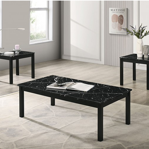 FOA FM42900BK-3PK Findlay Black 3 Piece Occasional Set