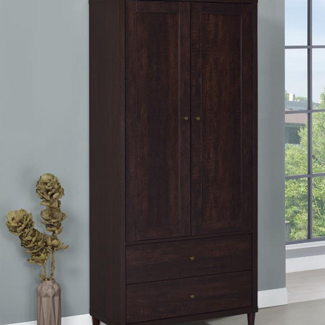 Coaster 950724 Wadeline Rustic Tobacco 2-door Tall Accent Storage Cabinet ( Special Order Only )
