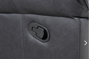 FOA NX6001BK-LV Agata Black Manual Glider Loveseat