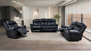 FOA NX6001BK-CH Agata Black Manual Glider Recliner