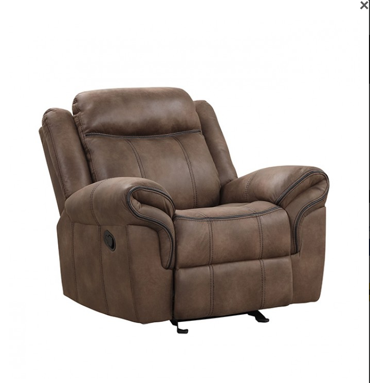 FOA NX6001BR-CH Agata Brown Manual Glider Recliner