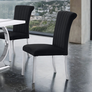 FOA FM37007SB-SC Holstebro Silver & Black Side Chair (Special Order)