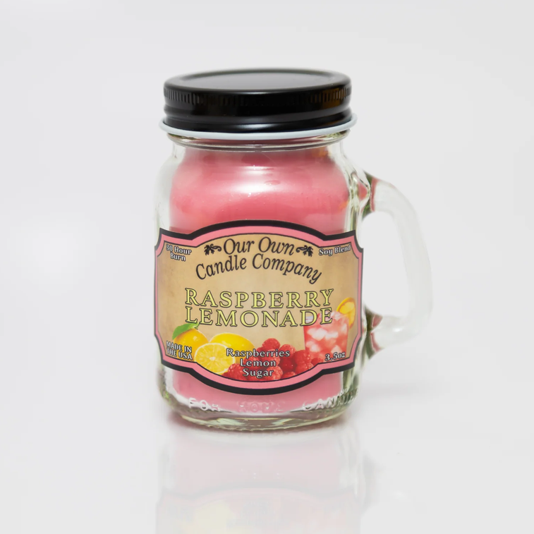 Our Own Candle Company Raspberry Lemonade Mason Jar Candle