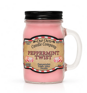 Our Own Candle Company Pepeprmint Twist Mason Jar