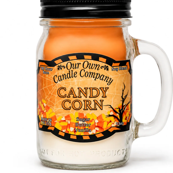 Our Own Candle Company Candy Corn Mason Jar