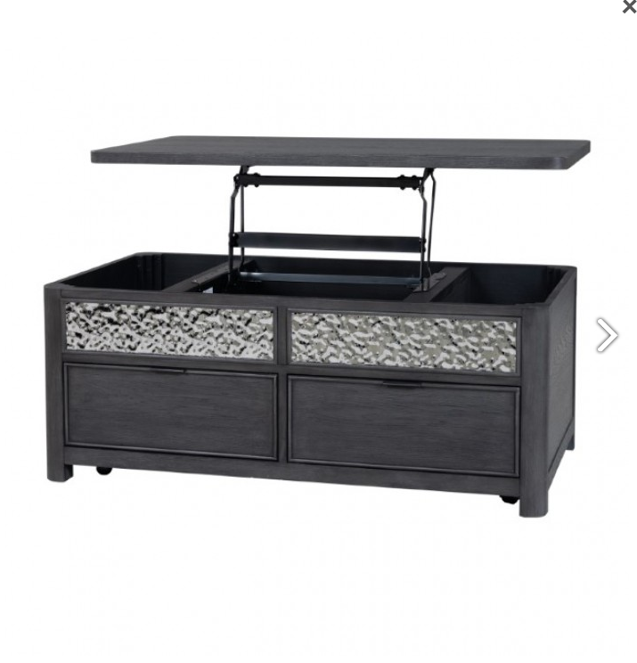 FOA FM49001ES-CL Sterling West Lift-Up Cocktail Table w/ Casters