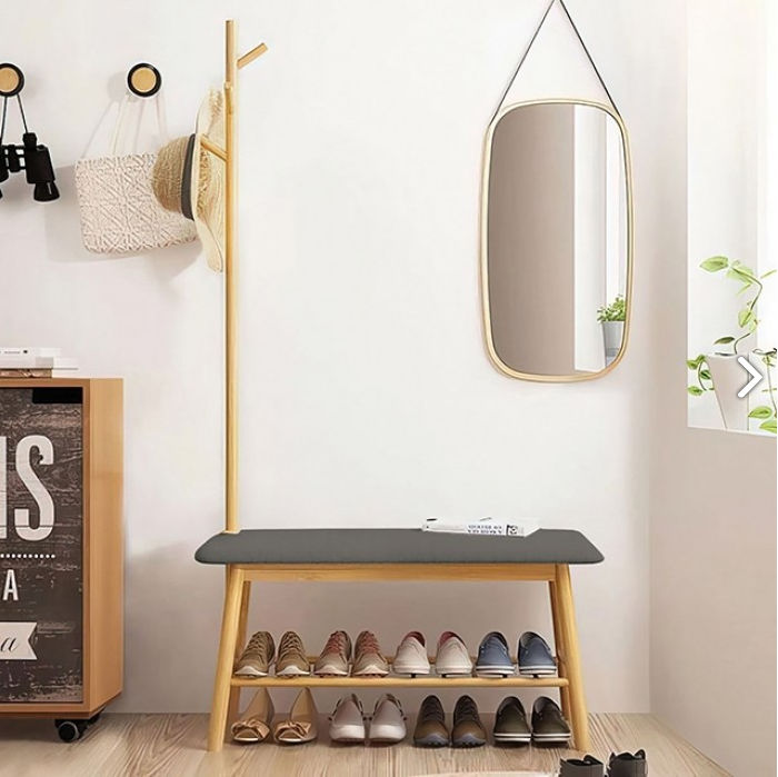 FOA GM-5004 Mosier Hall Tree w/ Bench and Shoe Storage