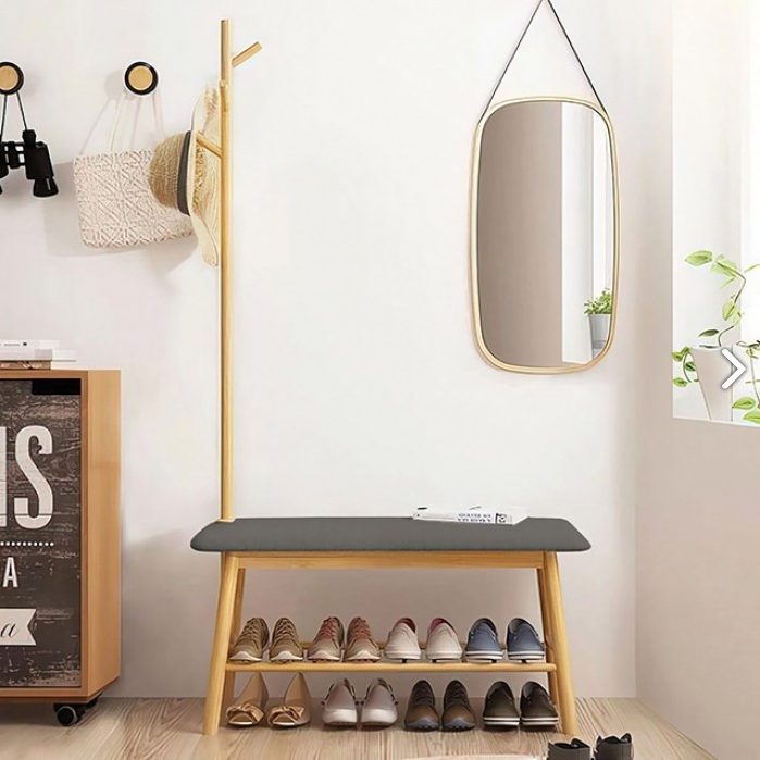 FOA GM-5004 Mosier Hall Tree w/ Bench and Shoe Storage