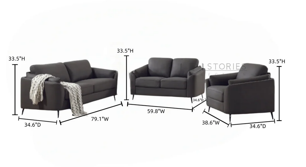 101 Stories 101S-SF1111 Orlian Loveseat