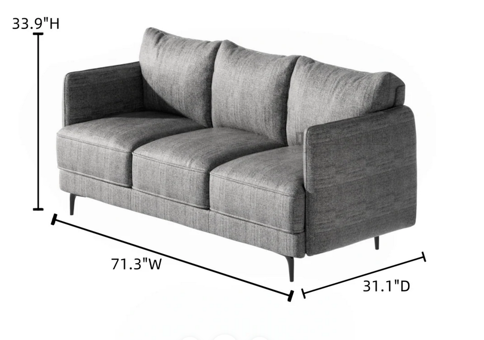 101 Stories 101S-SF1104 Elysian Dark Grey Sofa
