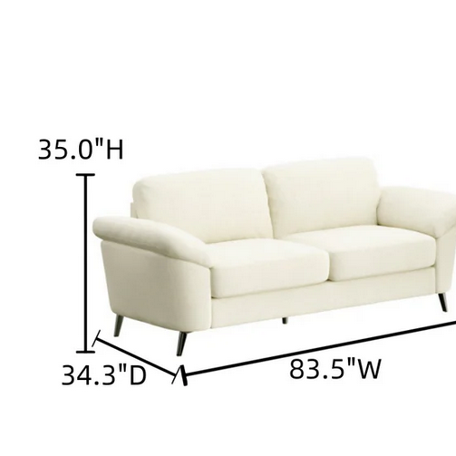 101 Stories 101S-SF1108 Kaelra Light Grey Sofa