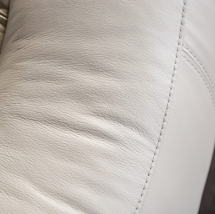 FOA FM69003WH-CH-M Glarus Off White Leather Manual Recliner