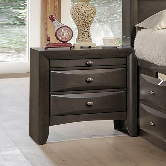 FOA FM7210GY-N Zosimo Gray Nightstand