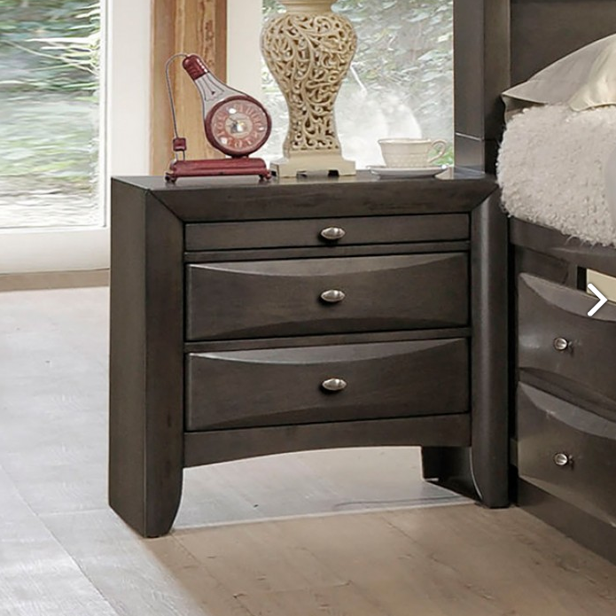 FOA FM7210GY-N Zosimo Gray Nightstand