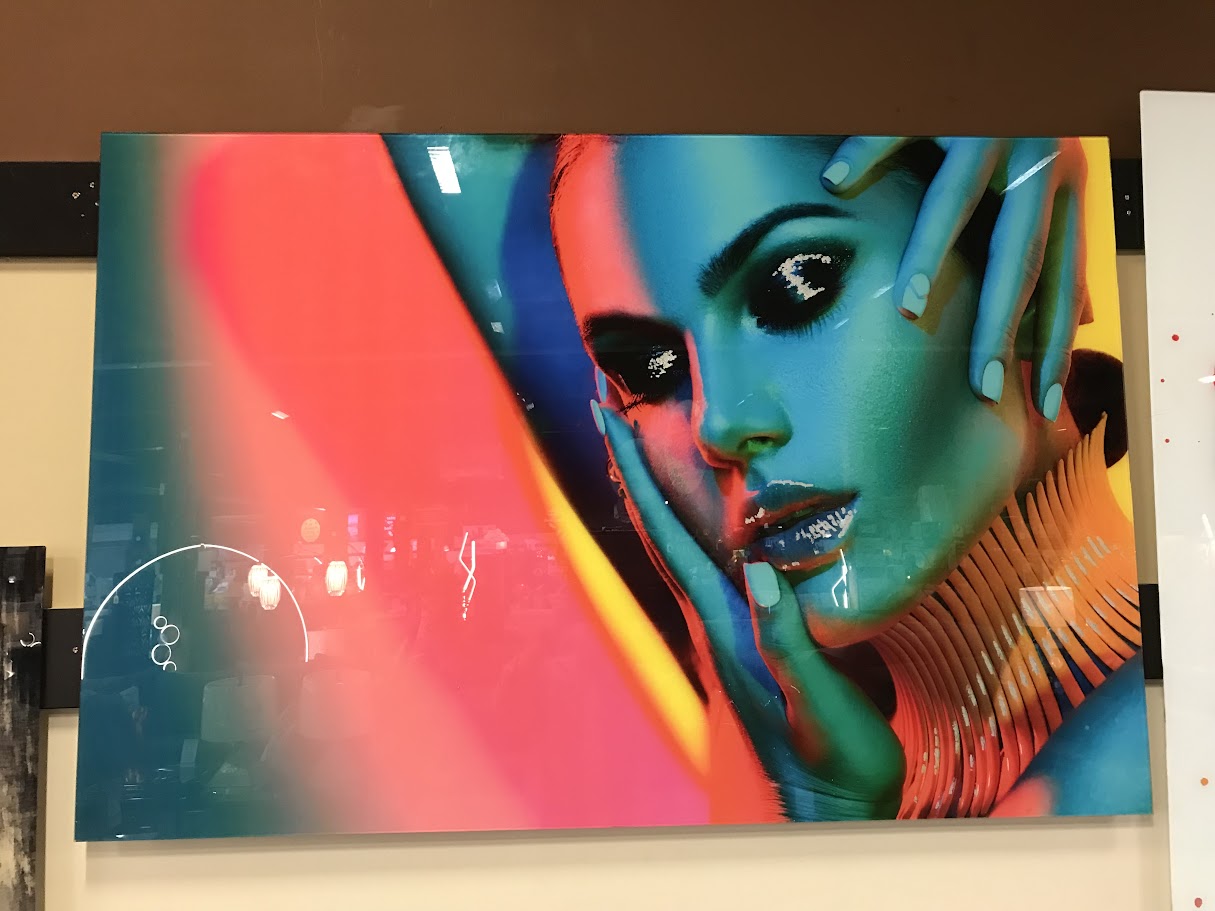 Classy Art SF1670 Tempered Glass w/ Foil 40 x 60 Electric Stroke