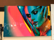 Classy Art SF1670 Tempered Glass w/ Foil 40 x 60 Electric Stroke
