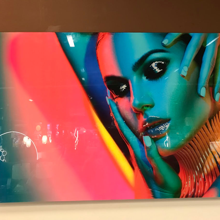 Classy Art SF1670 Tempered Glass w/ Foil 40 x 60 Electric Stroke