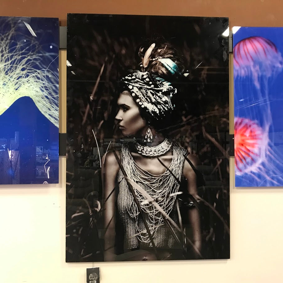 Classy Art SFS-1230 Tempered Glass w/ Foil 32 x 48 Woman Native ( Medium )