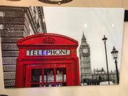Classy Art SF1464 Tempered Glass w/ Foil 40 x 60 Red Booth