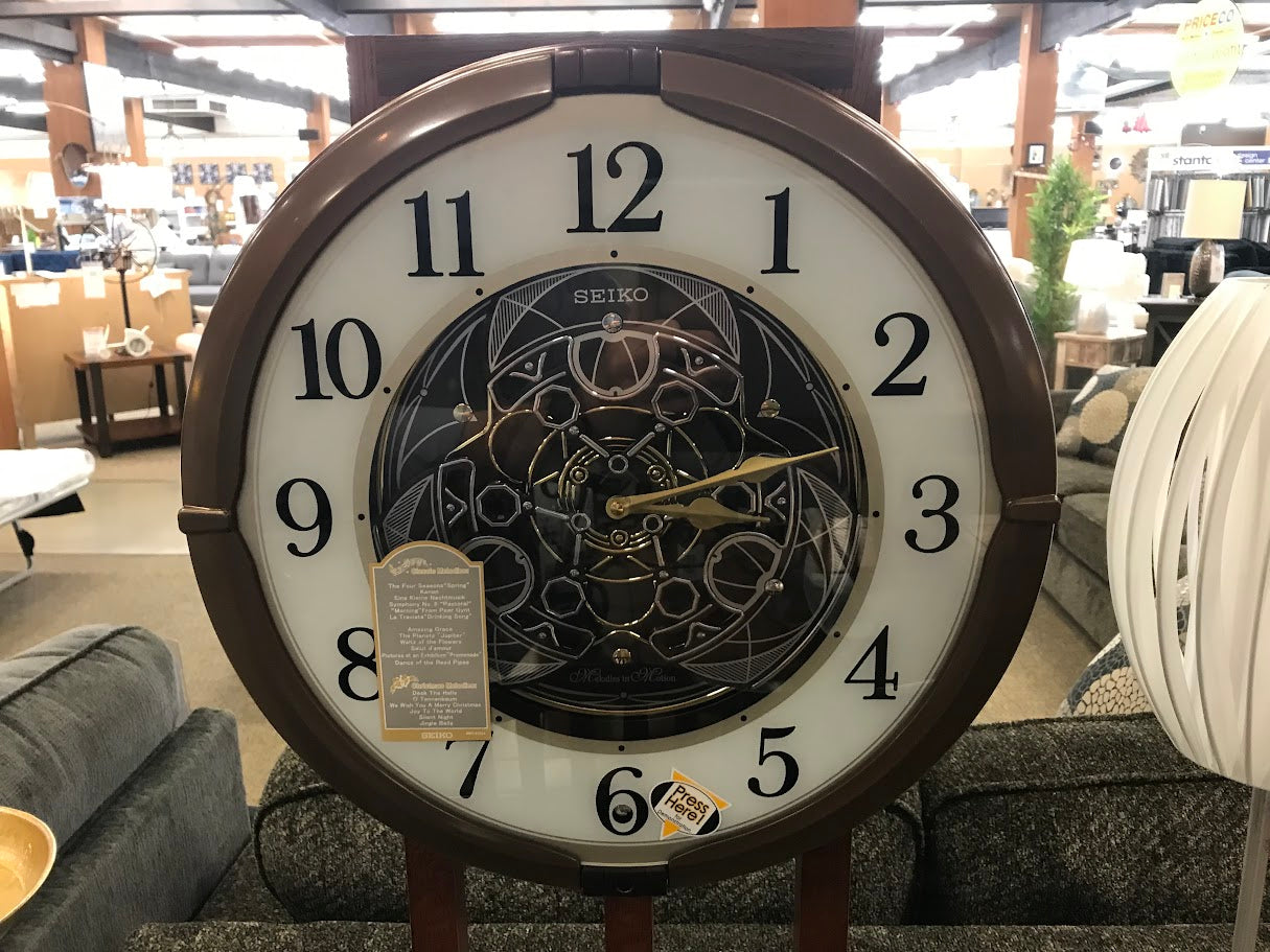 Seiko Mechanical "Gears" Melodies Clock - Musical Holiday