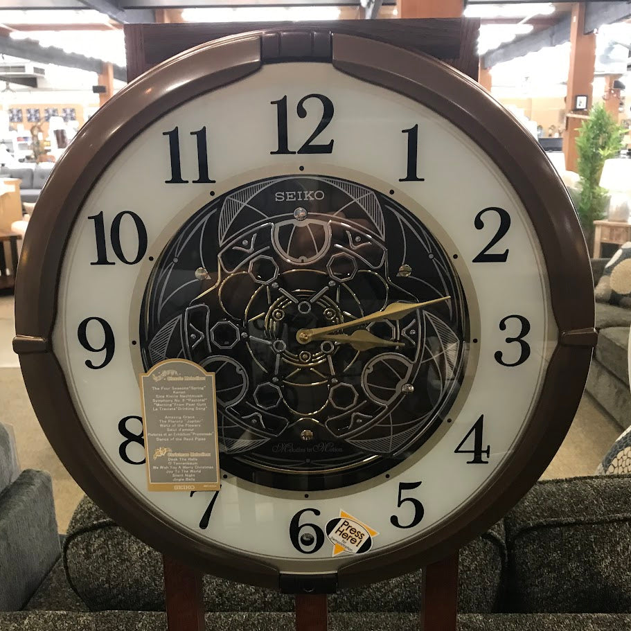 Seiko Mechanical "Gears" Melodies Clock - Musical Holiday