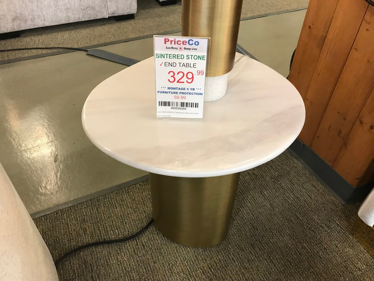 FOA FM47005WH-ST Northwich White Side Table