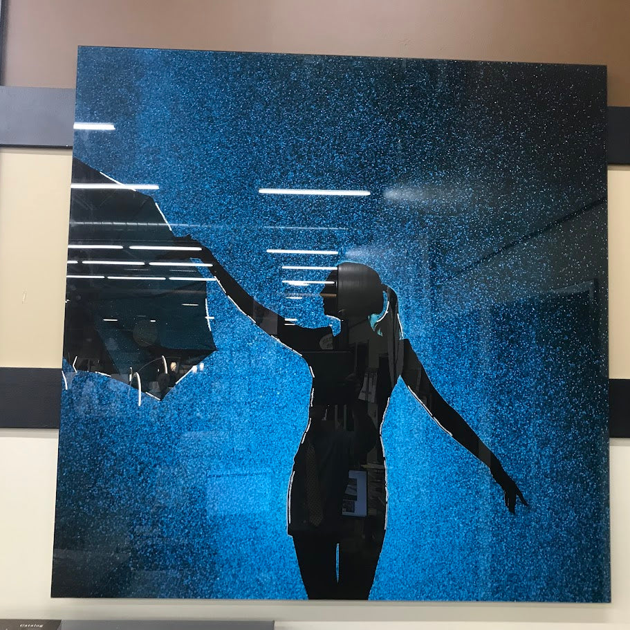 Classy Art SF1630 Tempered Glass w/ Foil 50 x 50 Rainy Night 1
