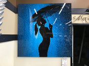 Classy Art SF1632 Tempered Glass w/ Foil 50 x 50 Rainy Night 2