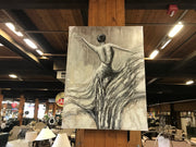Classy Art SC1433 Hand Painted Textured Canvas 36 x 48 Dancer