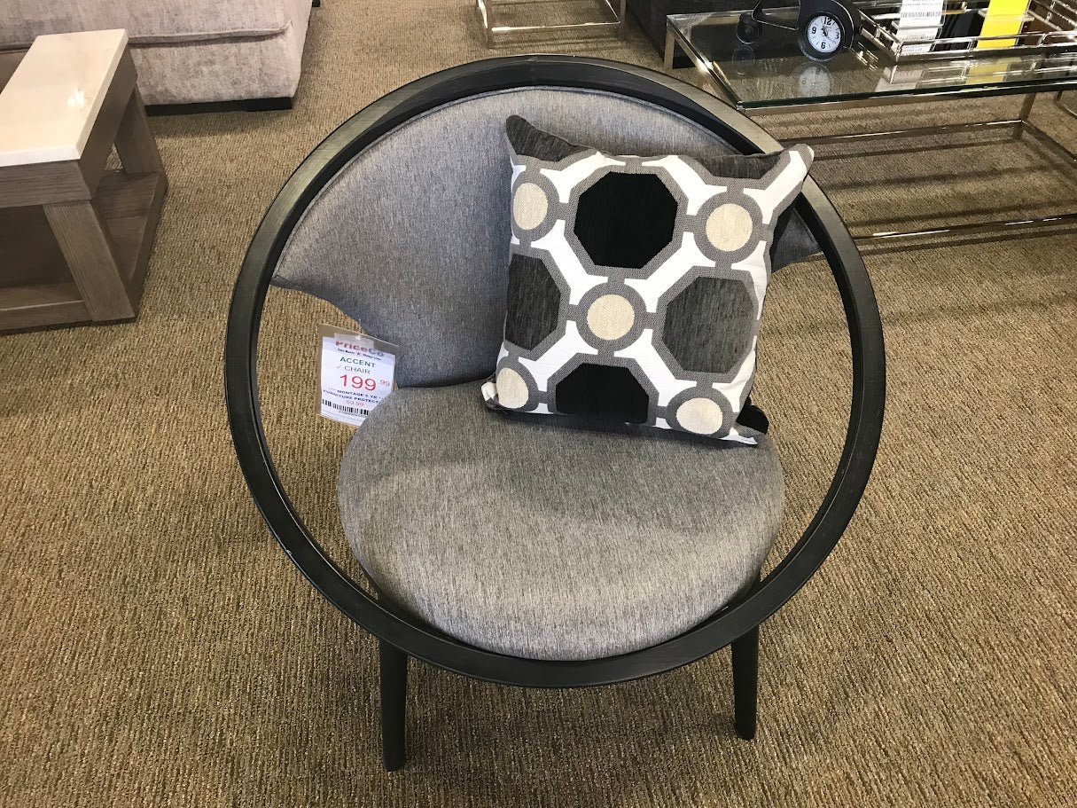 Homelegance 1033F1S Grey Accent Chair