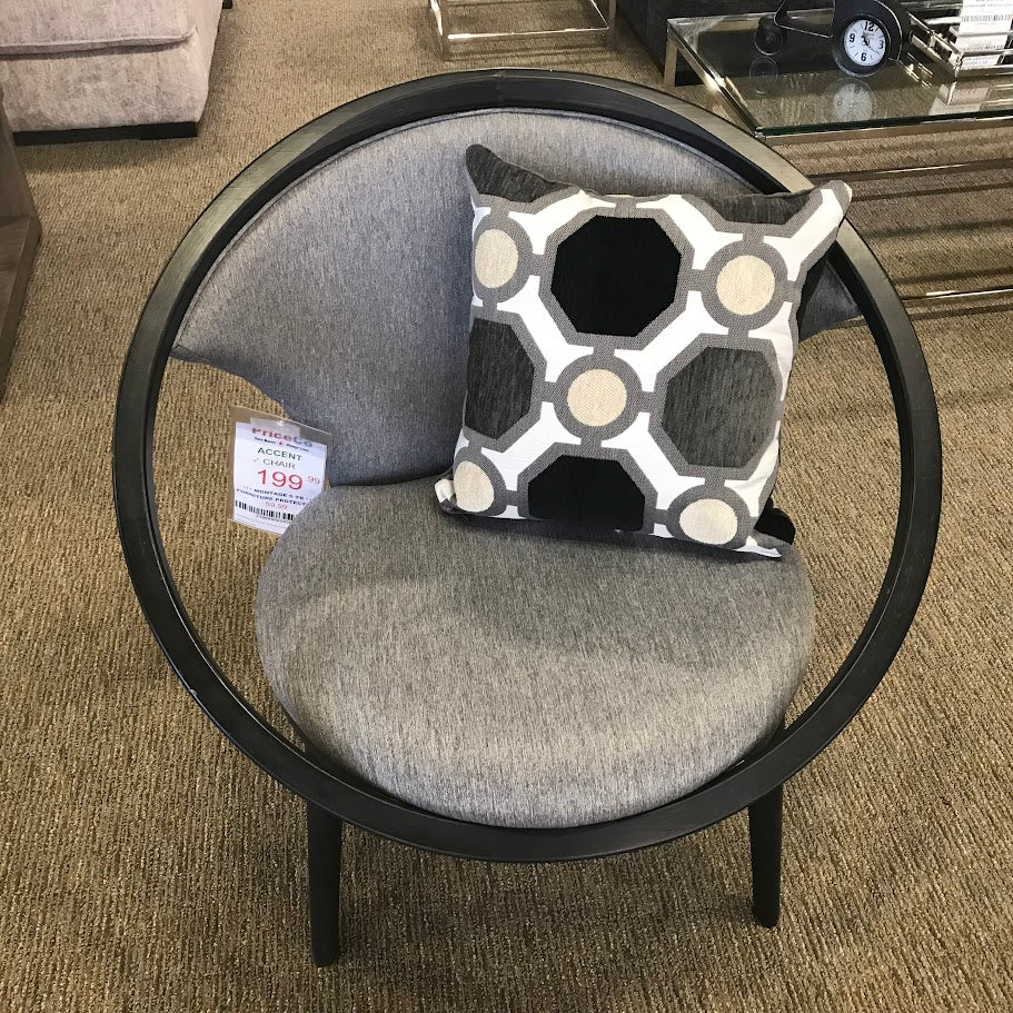 Homelegance 1033F1S Grey Accent Chair