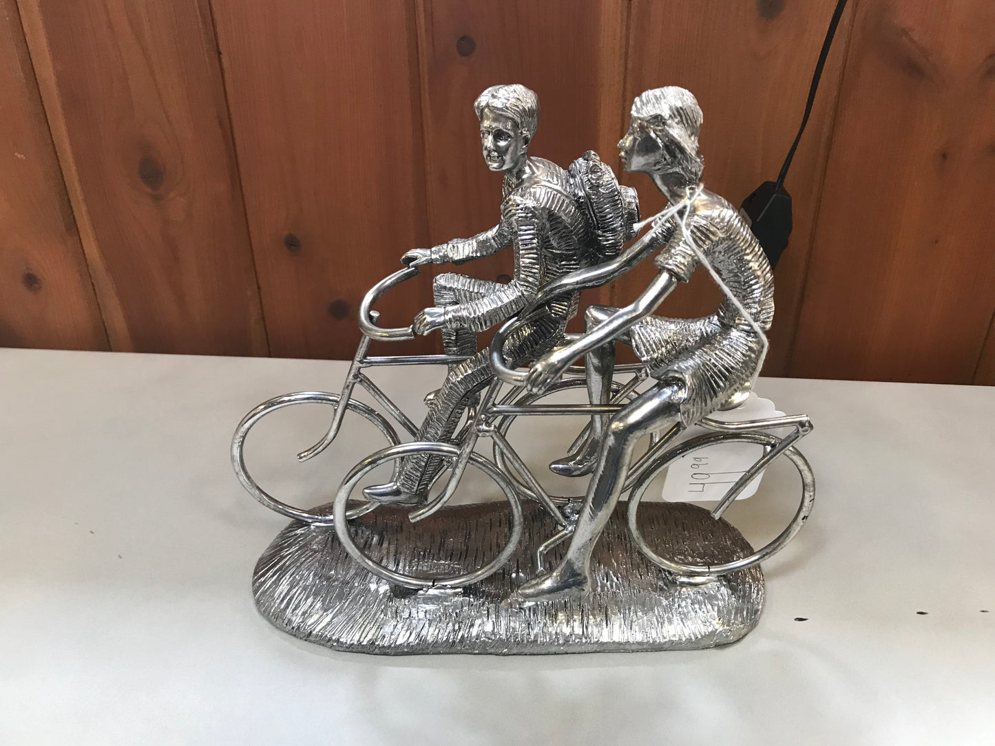 UMA 98693 Silver People on Bikes Sculpture