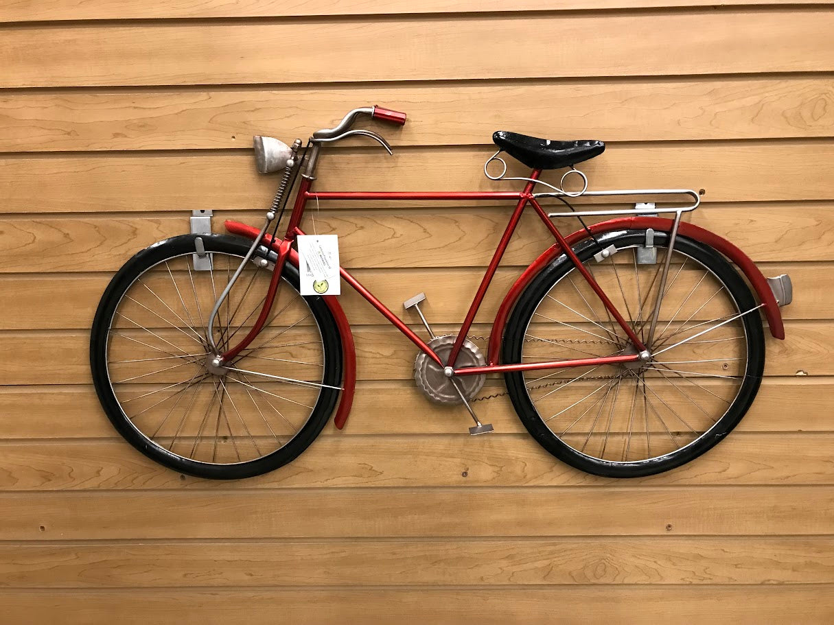 UMA 65528 Red Metal Bike Wall Decor