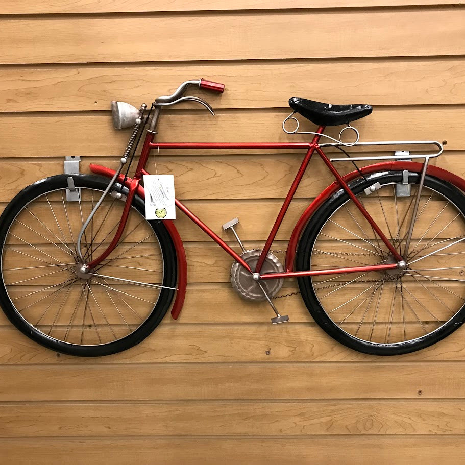 UMA 65528 Red Metal Bike Wall Decor