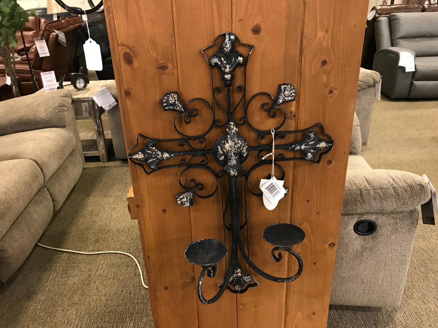 UMA 29762 Black Metal French Country Wall Decor