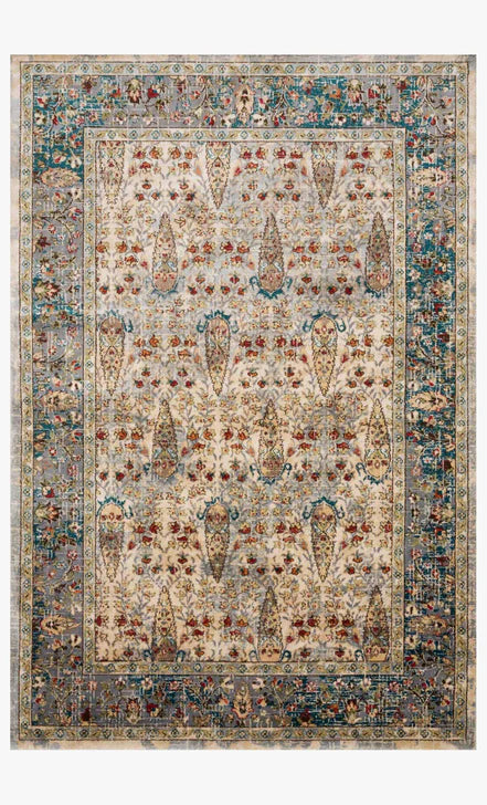 Loloi Isadora ISA-02 Oatmeal  / Multi 5' x 7' 3" Rug