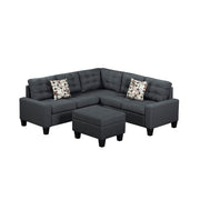 Milton K311S00014 Gray Sectional Sofa w/ Ottoman ( 3 Boxes )
