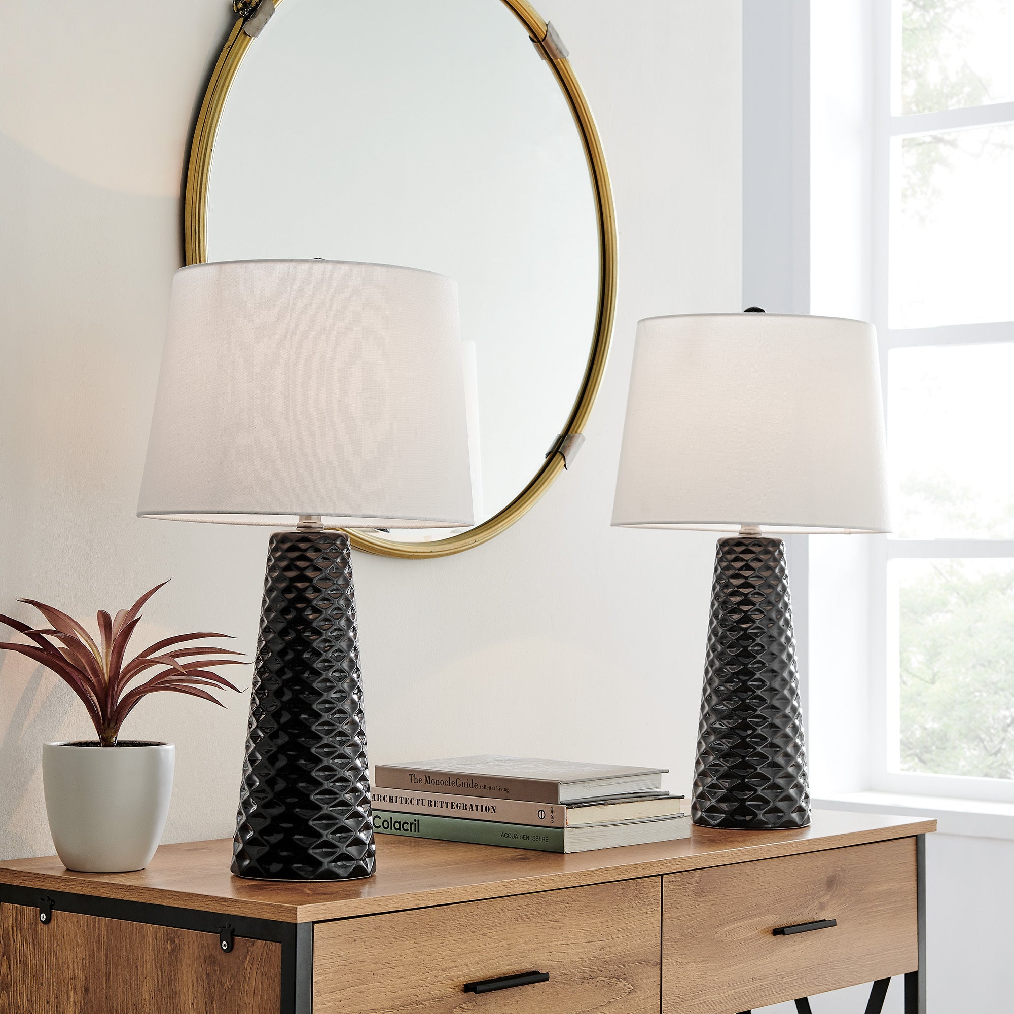 Lite Source LS-23580BLK Muriel Black Table Lamp