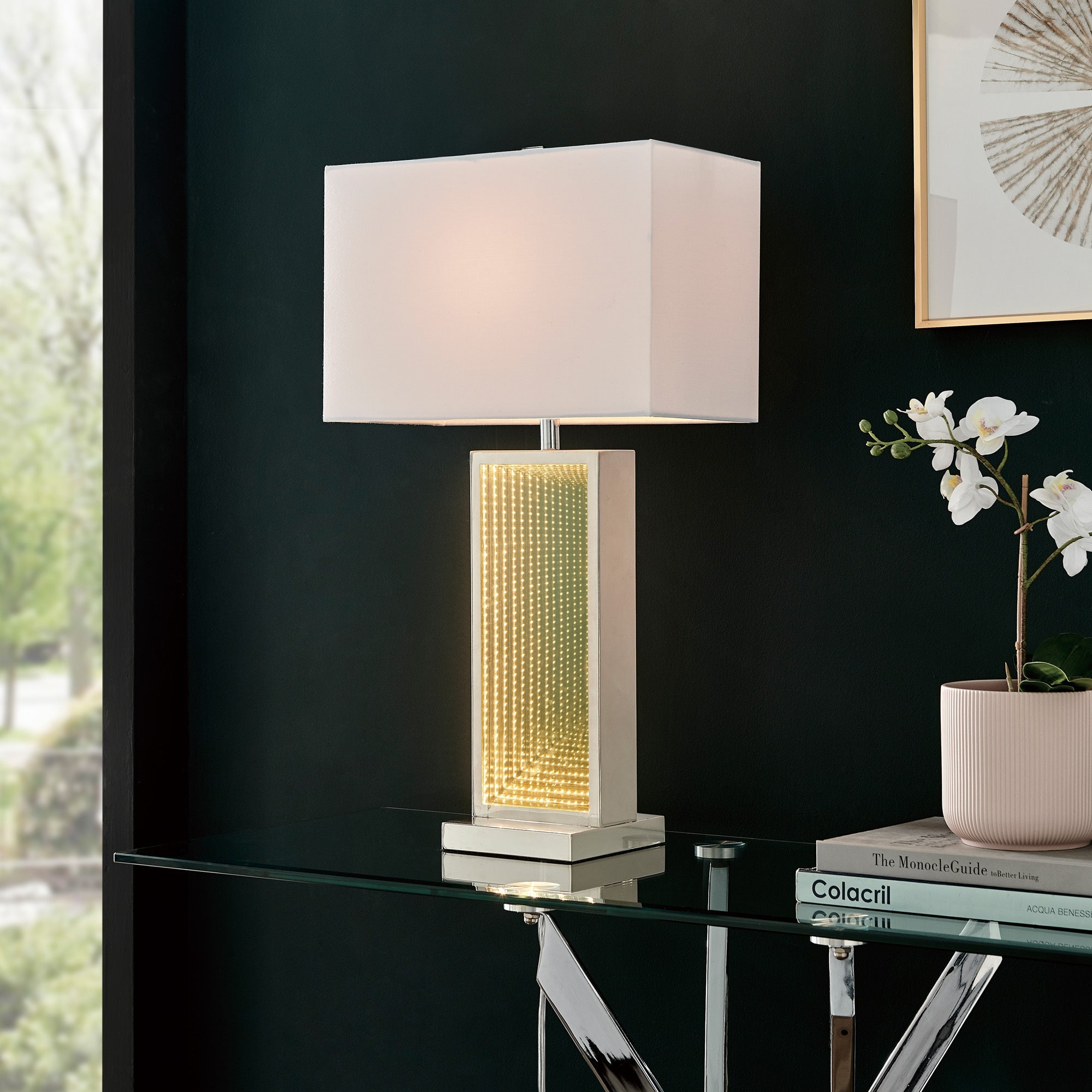 Lite Source LS-23682 Konane Table Lamp w/ LED Night Lamp