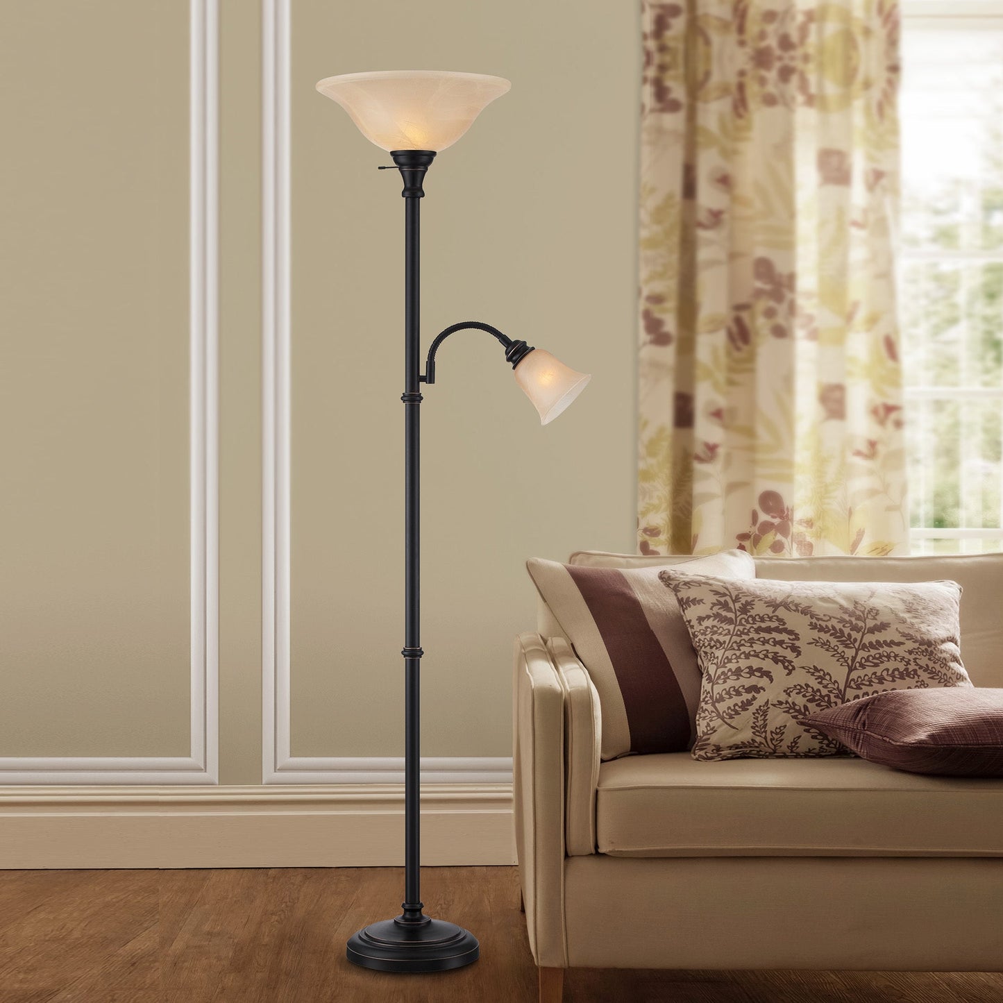 Lite Source LS-82550D/BRZ Henley Dark Bronze Floor Lamp