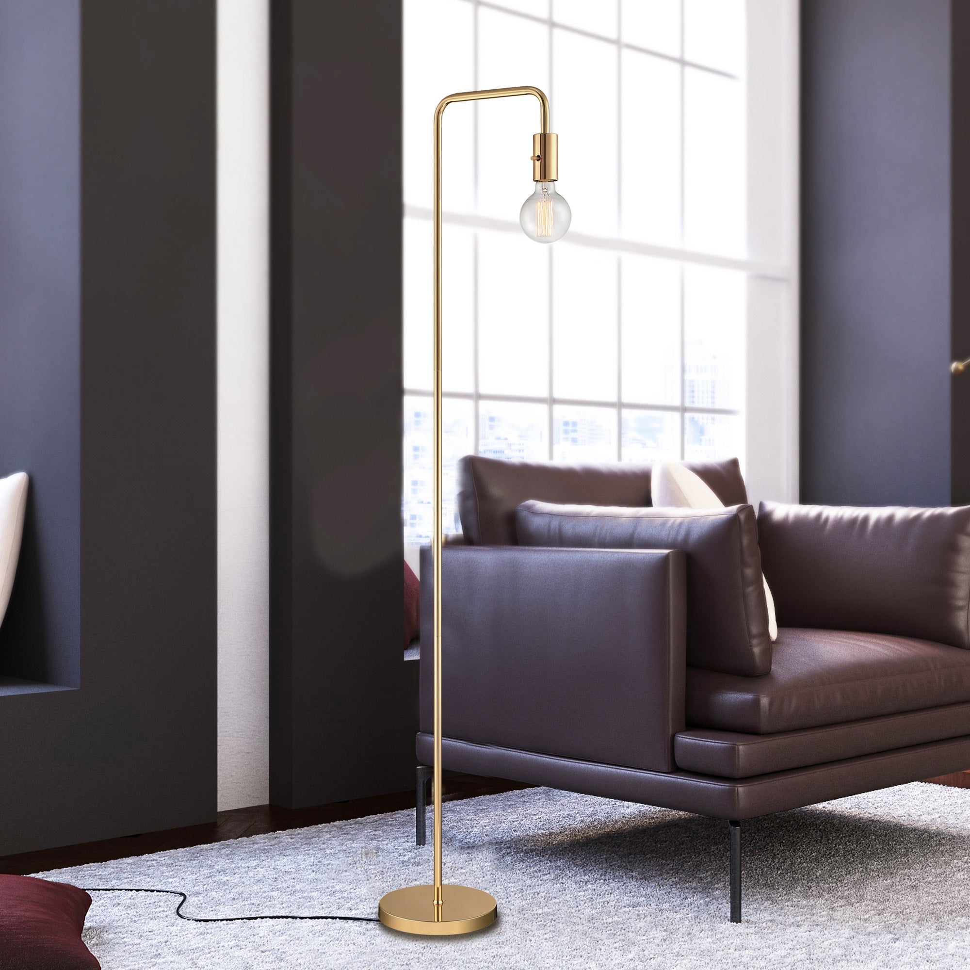 Lite-Source LS-83338GOLD Nilmani Floor Lamp